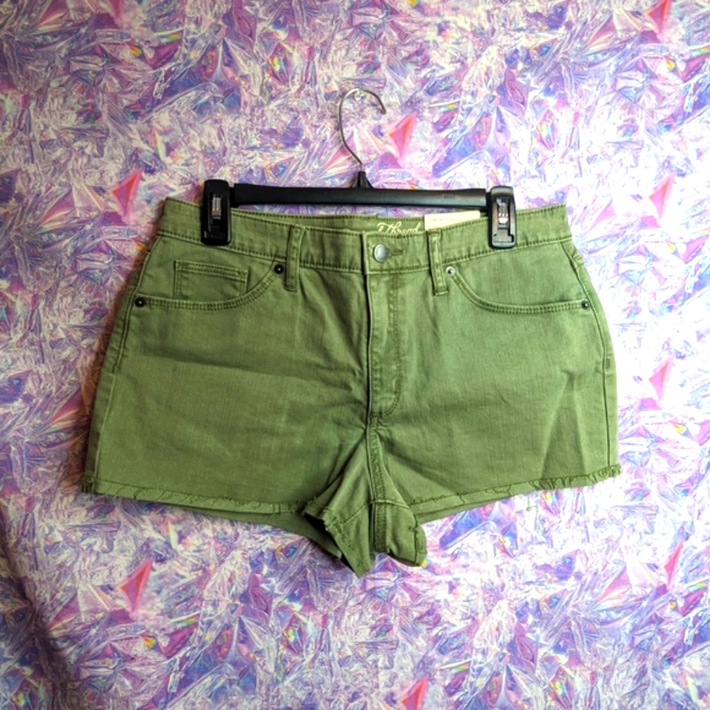 Universal Thread Target Brand Green Jean Shorts Size 10